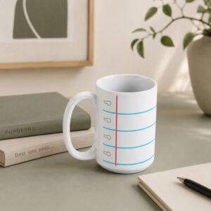 Taza Nota — Tipo Cuaderno