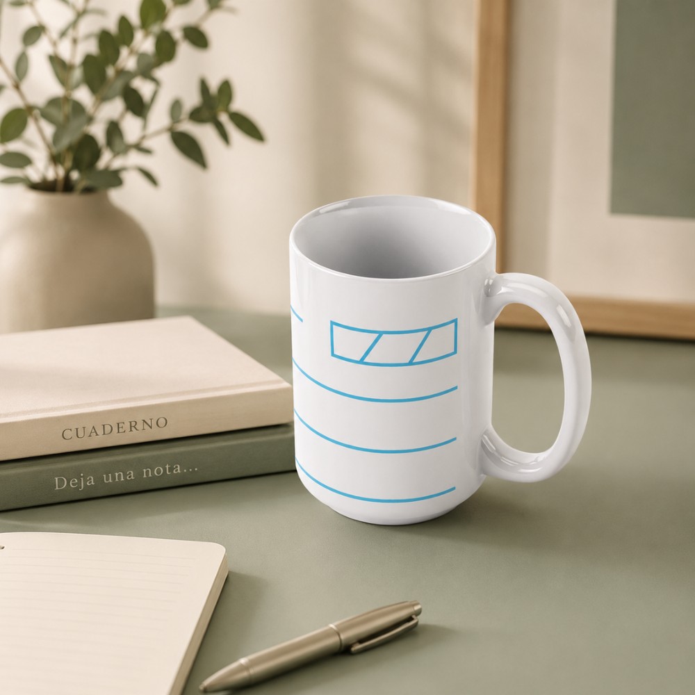 Taza Nota — Tipo Cuaderno - Imagen 2