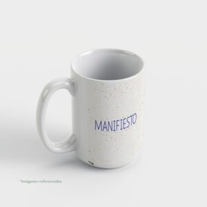 Taza con intención 15oz MANIFIESTO con frase para completar El universo me trae...