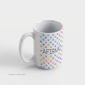 Taza con intención 15oz AFIRMO con frase para completar Hoy me siento...
